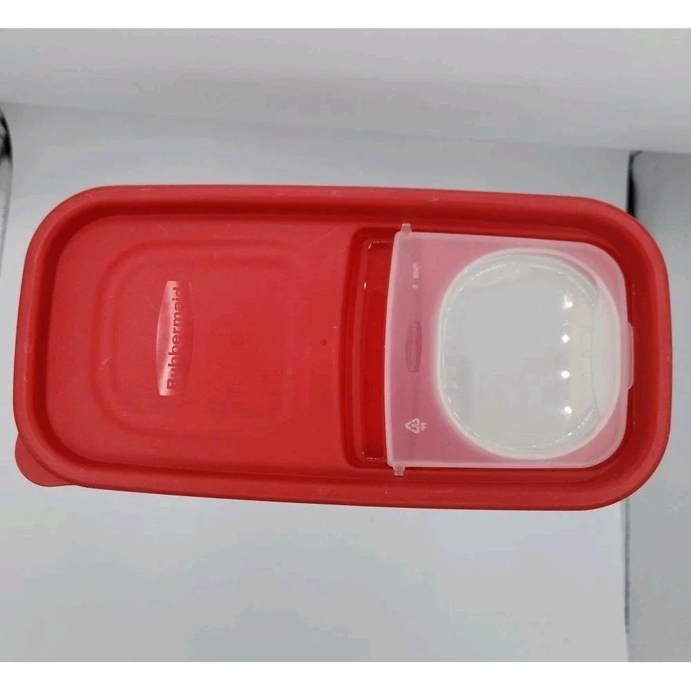 Rubbermaid Food Storage 22.8‎ Cups Cereal Container with Red Flip Top Lid #14